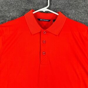 Cutter & Buck Polo Shirt Mens Medium Red Short Sleeve Golf Outdoor Casual New